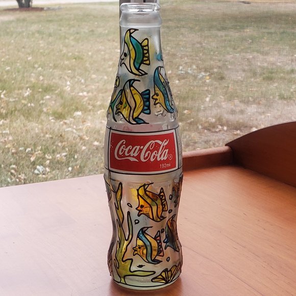 Stained Glass Coke Bottle Puerto Rico - Picture 1 of 5